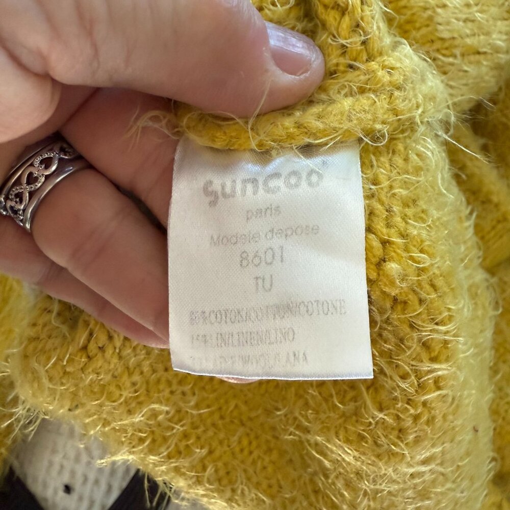 Suncoo Fuzzy Knit Sweater Women Tiger Graphic Ribbed Neckline Long Sleeve - Picture 10 of 11